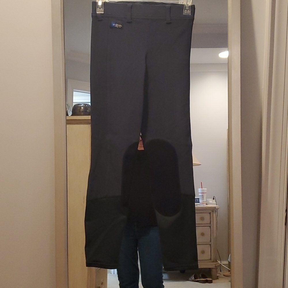 Irideon Riding Tights, size Small, blue gray, ribbed (25)